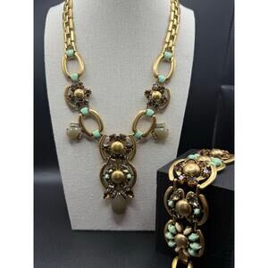 Stella & Dot Livvy Retired Statement Necklace and Matching Bracelet